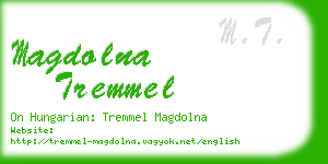 magdolna tremmel business card